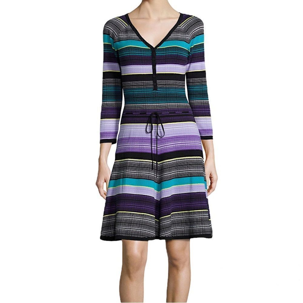 Diane von Furstenberg
Carrigan Striped Fit-and-Flare Dress, Lavender Size Med - Picture 15 of 15